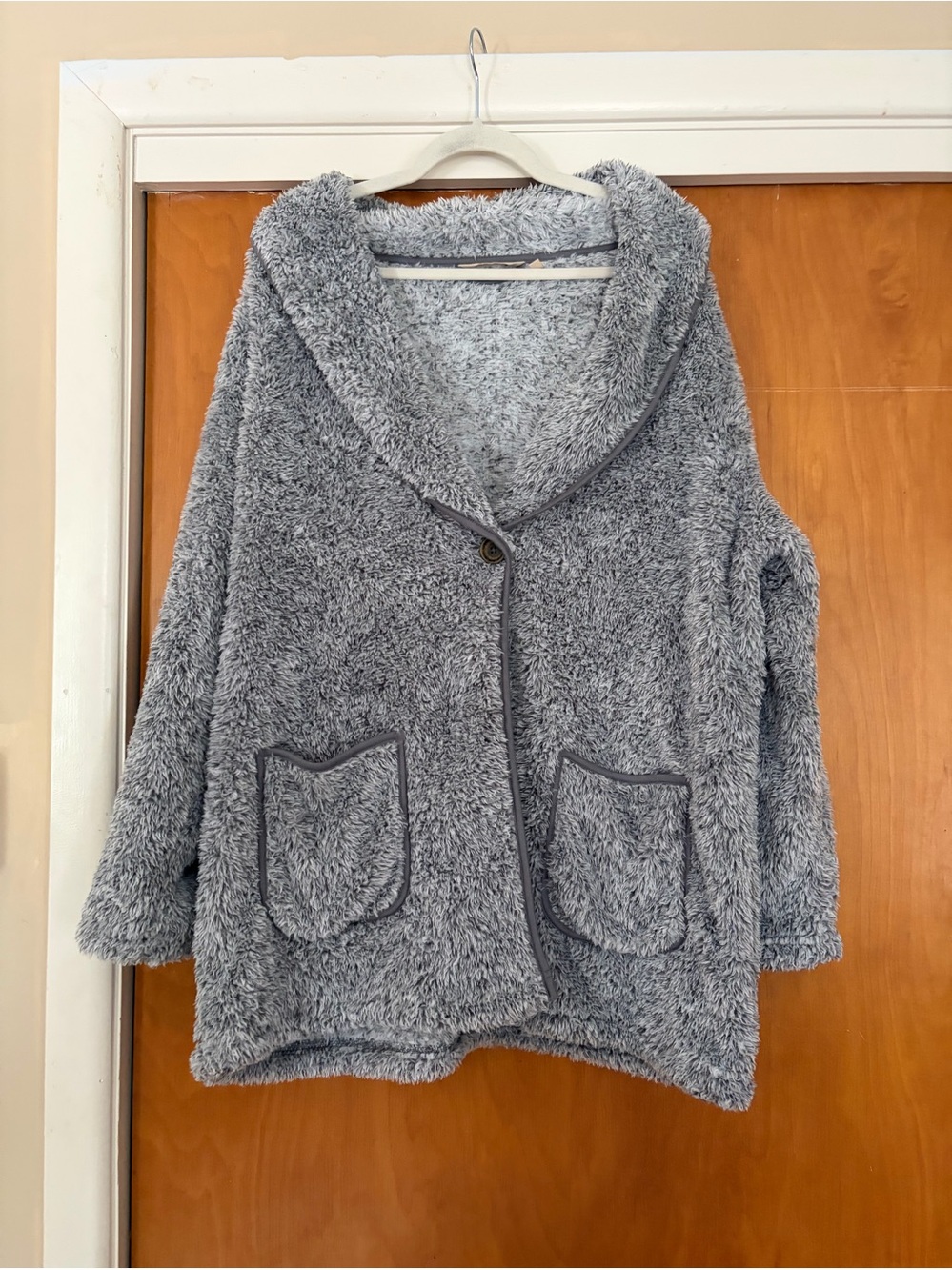 Soft Surroundings Most Wonderful Cardi Fleece One-Button
